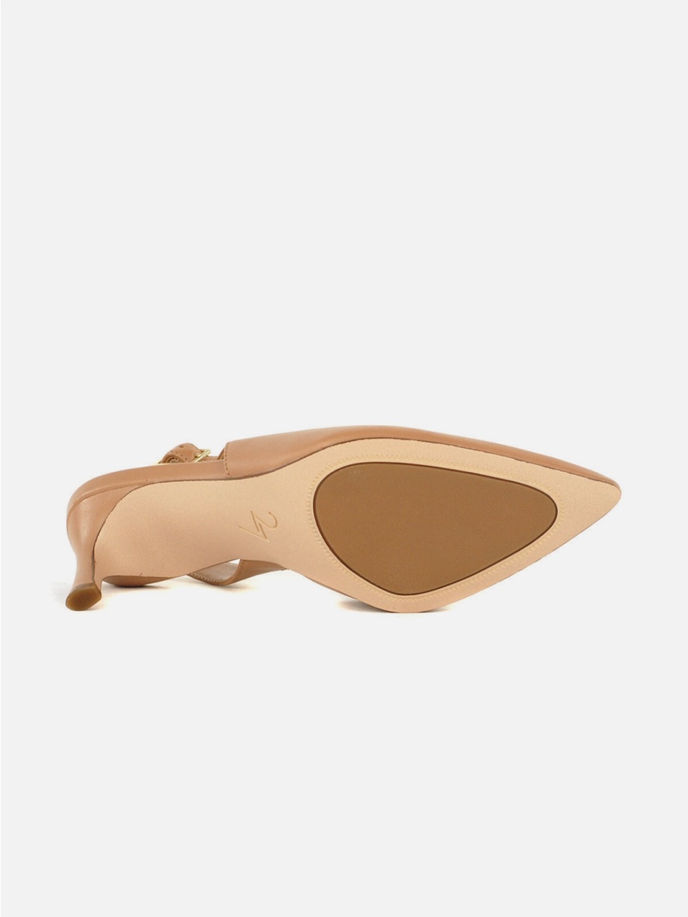 Naturalizer 27 Edit Taupe Pointed-Toe Slingback kitten heels - Picture 9 of 9